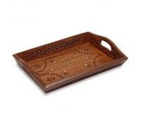 Wooden tray handcrafted wooden tray