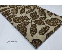 Vegetable dyed handblock ajrakh print Material 1 meter code 3