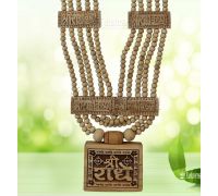 Tulsi panch mala original Tulsi beaded five line mala with locket Shri Radha