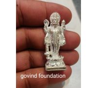 Silver Vishnu idol 4cm solid chandi ke Vishnu ji silver Narayan idol