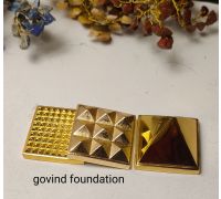 Vastu pyramid set of 3 In Brass 3×3 inches