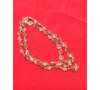 Rudraksha sphatik mala  108 beads Crystal Rudraksha Mala 8mm