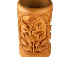 Wooden pen holder handcrafted pen holder