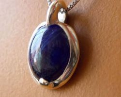 Blue sapphire pendant  neelam in pendant