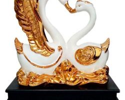 Home decor swan pair showpiece