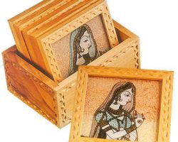 Wooden coaster set Tea coaster set