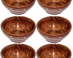 Wooden bowl set of 6