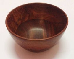 Wooden bowl hand carving
