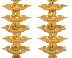 Electric diya electric metal deepak 5 stairs