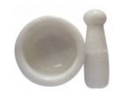 Marble kharal set mortar pestle set okhli set 5 inches