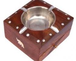 Ash tray wooden Ash tray square