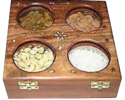Wooden dryfruit box  9 inches