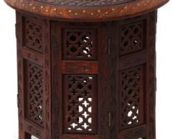 Wooden carving stool handicraft