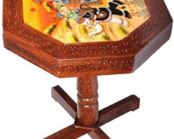 Handicraft wooden stool