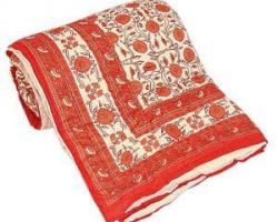 Jaipuri  quilt light weight Rajai double bed code 11