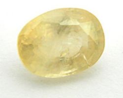yellow Sapphire  pukhraj oval 7.25 ct