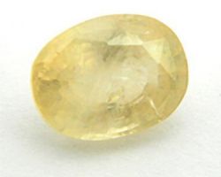 Yellow Sapphire  pukhraj oval 6.5 ct