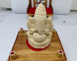 Safed aak ke ganesh ji shwetark ganesh   ganpati left side trunk