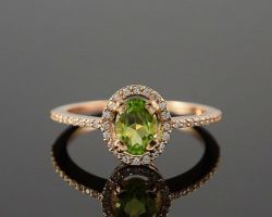 Peridot Ring  silver gold polished Ring Peridot Ring