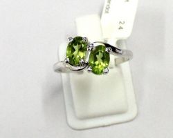 Peridot Ring Natural Peridot Silver Ring