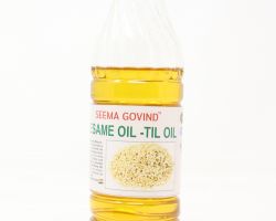 sesame oil organic cold pressed Til ka tel 1 liter  brand seema govind