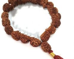 3face Rudraksha mala 3mukhi Rudraksha mala 21 beads 3 mukhi rudraksh mala