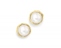 Pearl tops natural pearl studs code 2