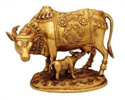 Gomata metal Cow sculpture