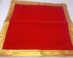 Red pooja cloth  50×50 cm