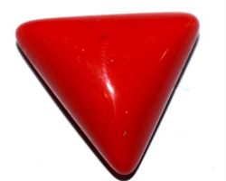 Coral stone Triangle moonga munga stone  triangle shape 8.25 ratti