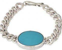 Firoza Silver Bracelet Turquoise bracelet with silver chain firoja bracelet with silver chain salman khan bracelet