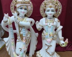 Yugal murti Radha krishan marble idol  radha krishna marble stone statue