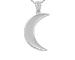 Moon locket silver moon pendant chandi ka chandrama