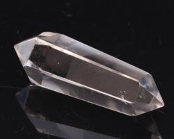 Clear crystal pencil double terminated  3.5 inches