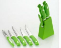 5 knife set with stand