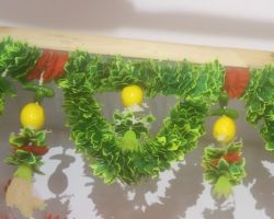 Flower bandhanwar with lemon lemon bandanwar