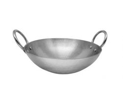 Kadahi heavy iron bottom with steel polish