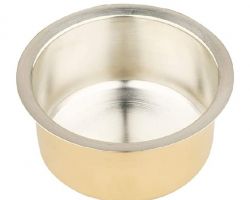 Brass Milkpan with tin coating Peetal ki Bhagoni kalayi wali Brass pan brass 1000ml capacity