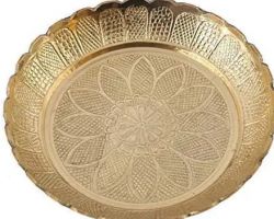 Small brass plate peetal ki chhoti plate