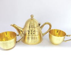 Brass Tea cup kettel set