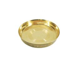 Bronze big plate kansa thali 9 inches