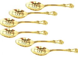 Brass spoon set peetal ki chamach 6