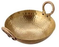 Peetal ki kadahi brass cauldron brass frying pan brass kadahi
