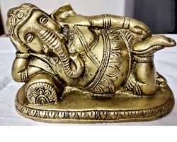 Brass Ganesh lete huye laying ganesh statue brass