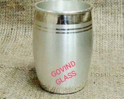 Silver glass chandi ka glass 300ml capacity