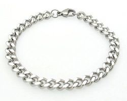 Silver bracelet for men code A
