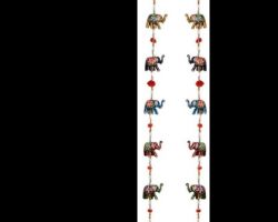 Door hanging elephant wall hanging set of 2