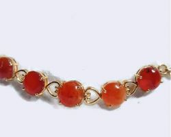 Bracelet orange stone bracelet