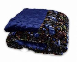 Jaipuri rajai velvet  quilt shaneel ki rajai single bed blue