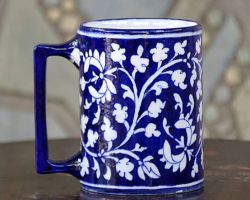 Coffee cup coffee mug A Jaipur blue pottery